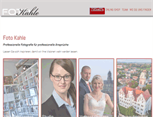 Tablet Screenshot of fotokahle.de